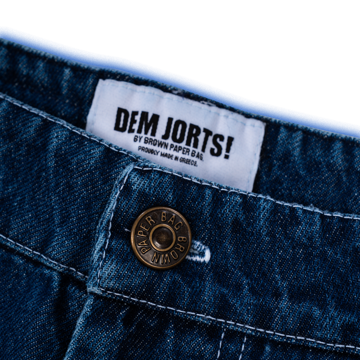 1. THE “DEM’ JORTS” *DENIM* [AEGEAN BLUE]