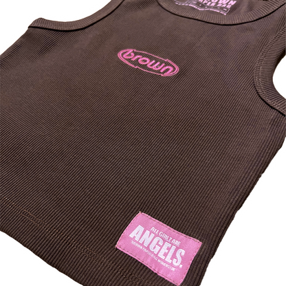 9.THE ANGELS CROP TOP *WOMEN’S* [BROWN]