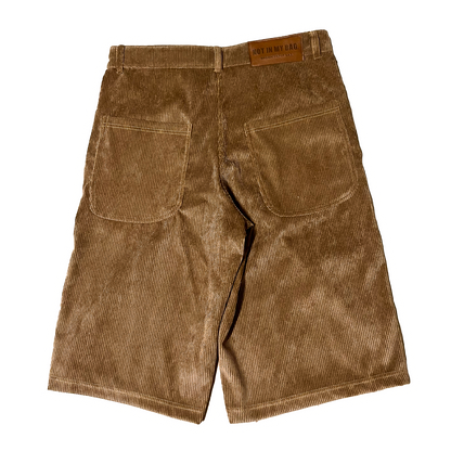 2.THE “DEM’ BROWNS” CORDUROY SHORTS [HONEY BROWN]