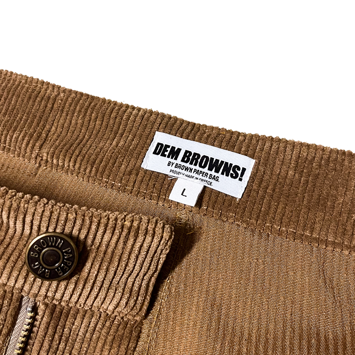 2.THE “DEM’ BROWNS” CORDUROY SHORTS [HONEY BROWN]