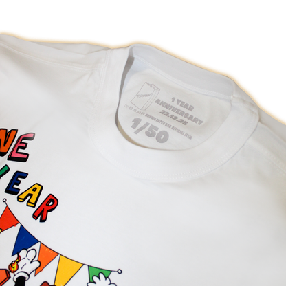 1. THE "1 YEAR ANNIVERSARY" TEE *ONLY 50 MADE*